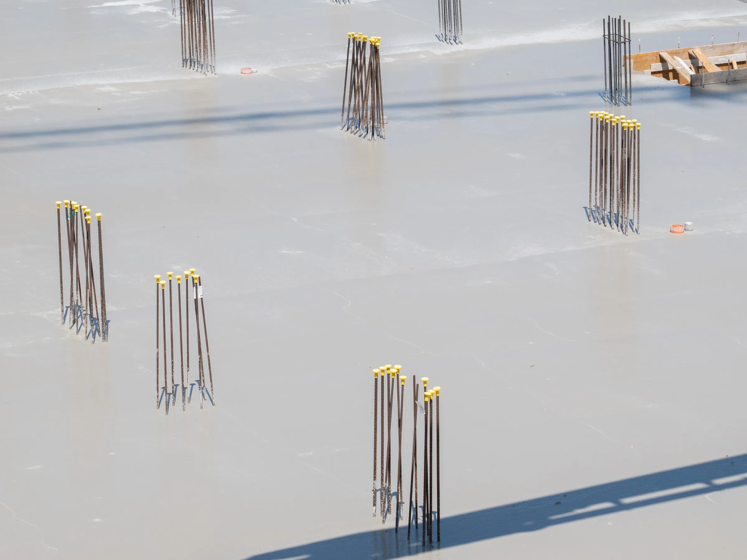 Avanzamento lavori Tyrrena 7 — armature in attesa